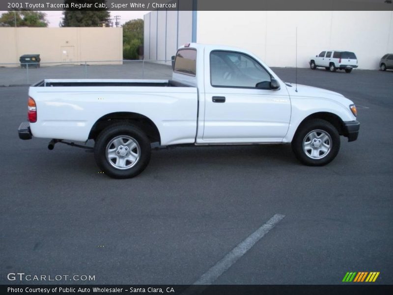Super White / Charcoal 2001 Toyota Tacoma Regular Cab