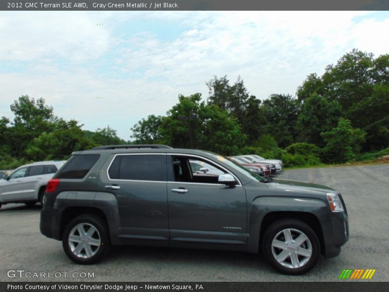 Gray Green Metallic / Jet Black 2012 GMC Terrain SLE AWD