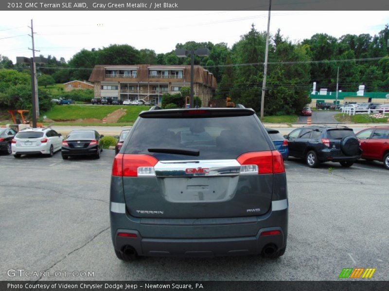 Gray Green Metallic / Jet Black 2012 GMC Terrain SLE AWD