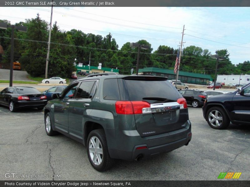 Gray Green Metallic / Jet Black 2012 GMC Terrain SLE AWD