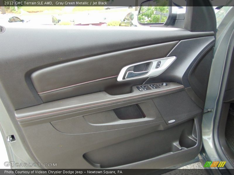 Gray Green Metallic / Jet Black 2012 GMC Terrain SLE AWD