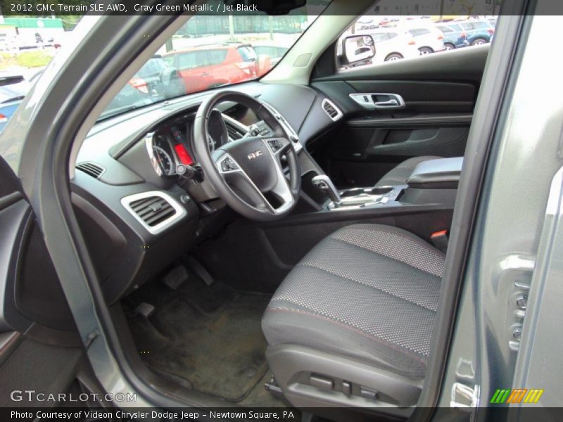 Gray Green Metallic / Jet Black 2012 GMC Terrain SLE AWD