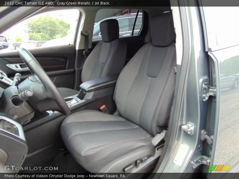 Gray Green Metallic / Jet Black 2012 GMC Terrain SLE AWD