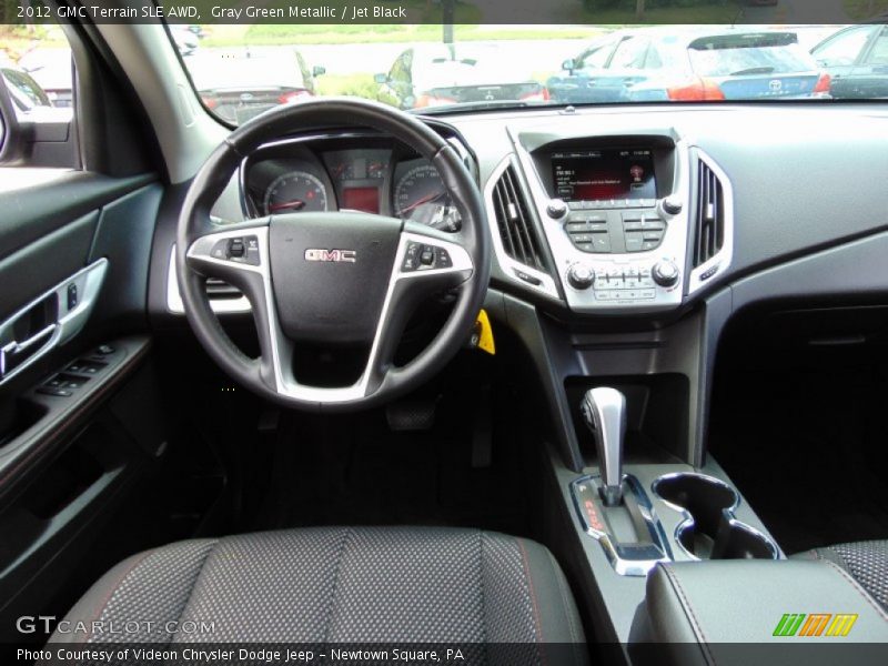 Gray Green Metallic / Jet Black 2012 GMC Terrain SLE AWD