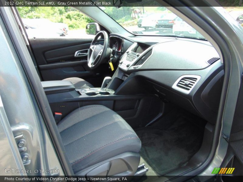 Gray Green Metallic / Jet Black 2012 GMC Terrain SLE AWD