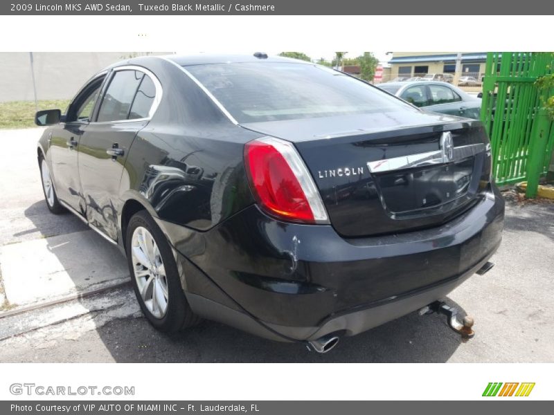 Tuxedo Black Metallic / Cashmere 2009 Lincoln MKS AWD Sedan
