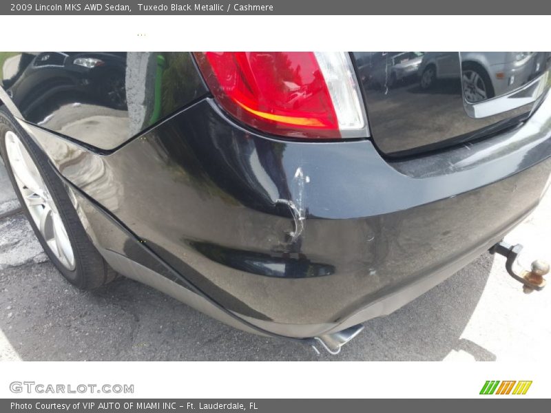 Tuxedo Black Metallic / Cashmere 2009 Lincoln MKS AWD Sedan