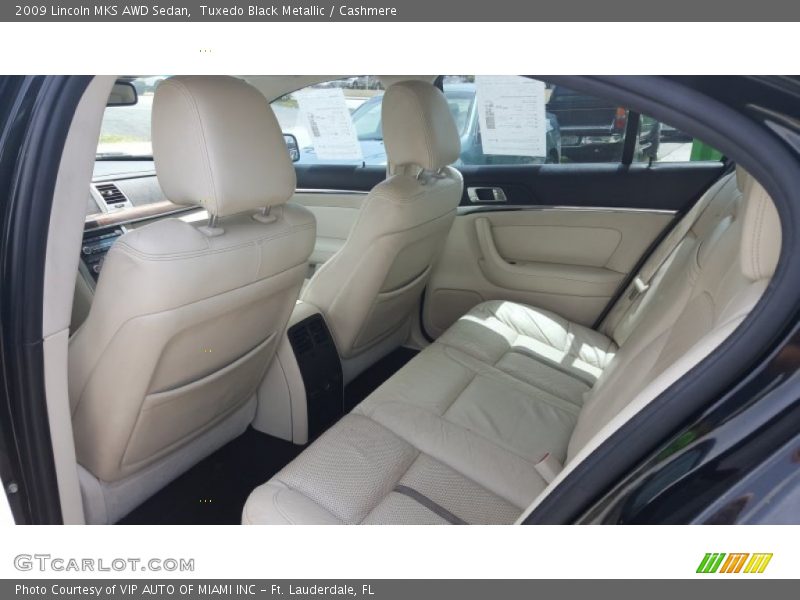 Tuxedo Black Metallic / Cashmere 2009 Lincoln MKS AWD Sedan