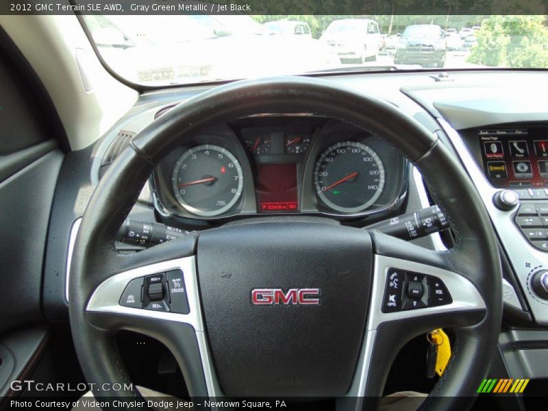 Gray Green Metallic / Jet Black 2012 GMC Terrain SLE AWD