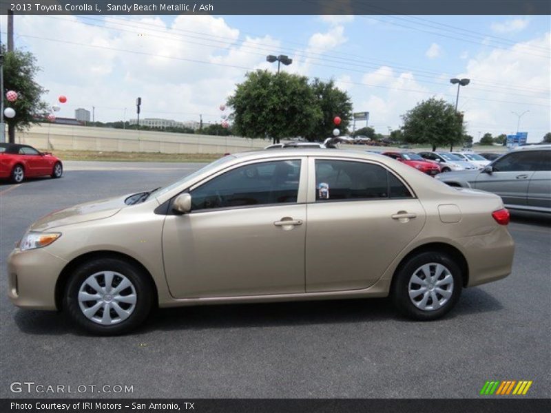 Sandy Beach Metallic / Ash 2013 Toyota Corolla L