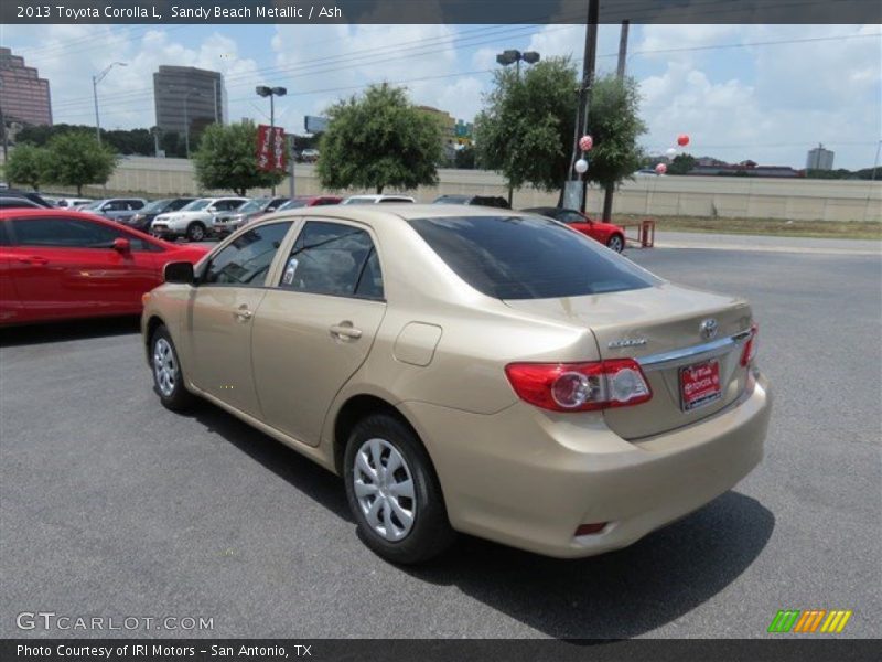 Sandy Beach Metallic / Ash 2013 Toyota Corolla L