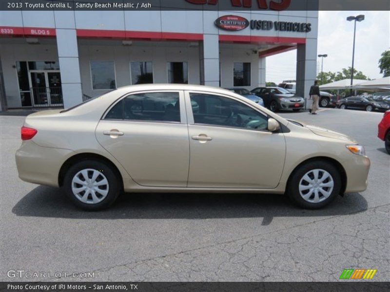 Sandy Beach Metallic / Ash 2013 Toyota Corolla L