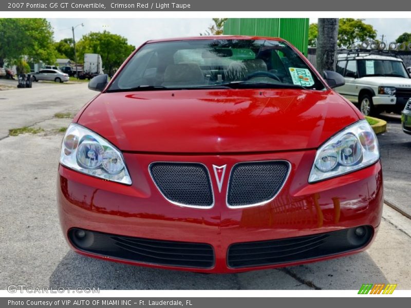 Crimson Red / Light Taupe 2007 Pontiac G6 GT Convertible