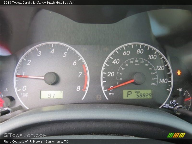 Sandy Beach Metallic / Ash 2013 Toyota Corolla L