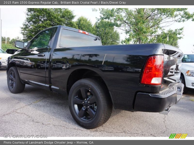 Brilliant Black Crystal Pearl / Black/Diesel Gray 2015 Ram 1500 Express Regular Cab