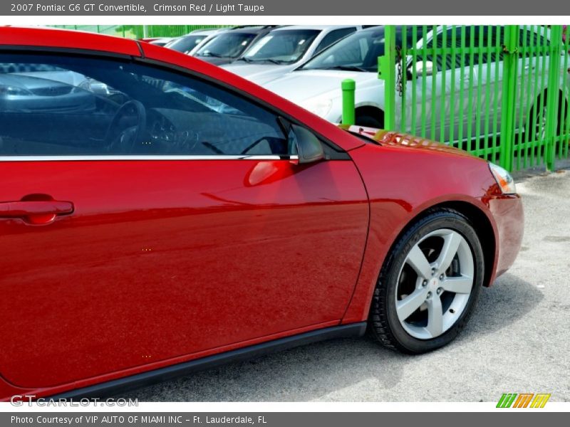 Crimson Red / Light Taupe 2007 Pontiac G6 GT Convertible