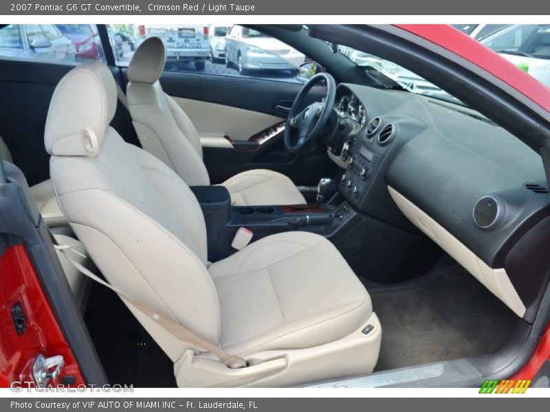  2007 G6 GT Convertible Light Taupe Interior