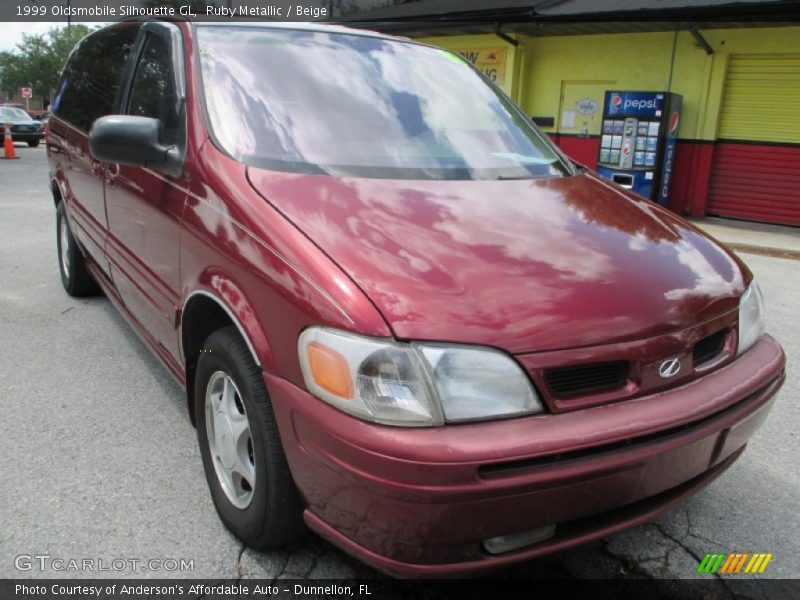 Ruby Metallic / Beige 1999 Oldsmobile Silhouette GL