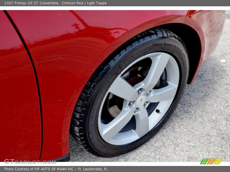 Crimson Red / Light Taupe 2007 Pontiac G6 GT Convertible