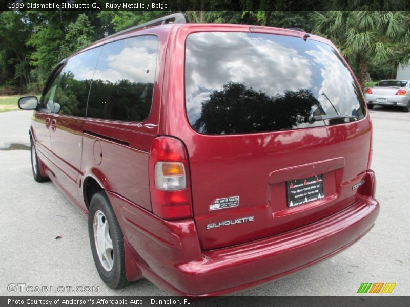 Ruby Metallic / Beige 1999 Oldsmobile Silhouette GL