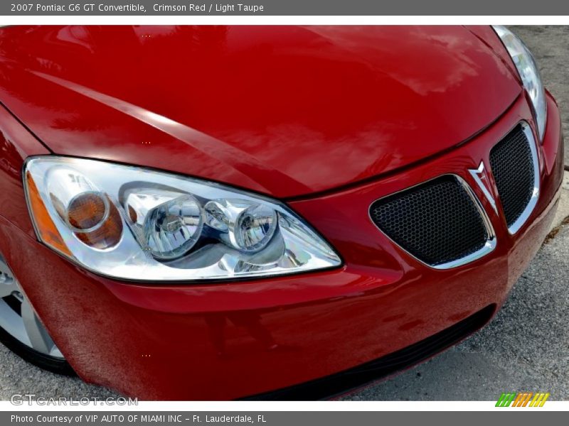 Crimson Red / Light Taupe 2007 Pontiac G6 GT Convertible