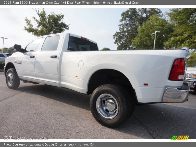Bright White / Black/Diesel Gray 2015 Ram 3500 Tradesman Crew Cab 4x4 Dual Rear Wheel