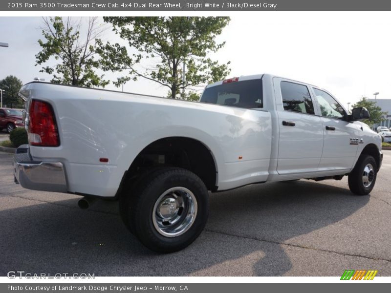 Bright White / Black/Diesel Gray 2015 Ram 3500 Tradesman Crew Cab 4x4 Dual Rear Wheel