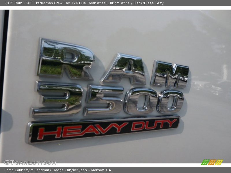 Bright White / Black/Diesel Gray 2015 Ram 3500 Tradesman Crew Cab 4x4 Dual Rear Wheel