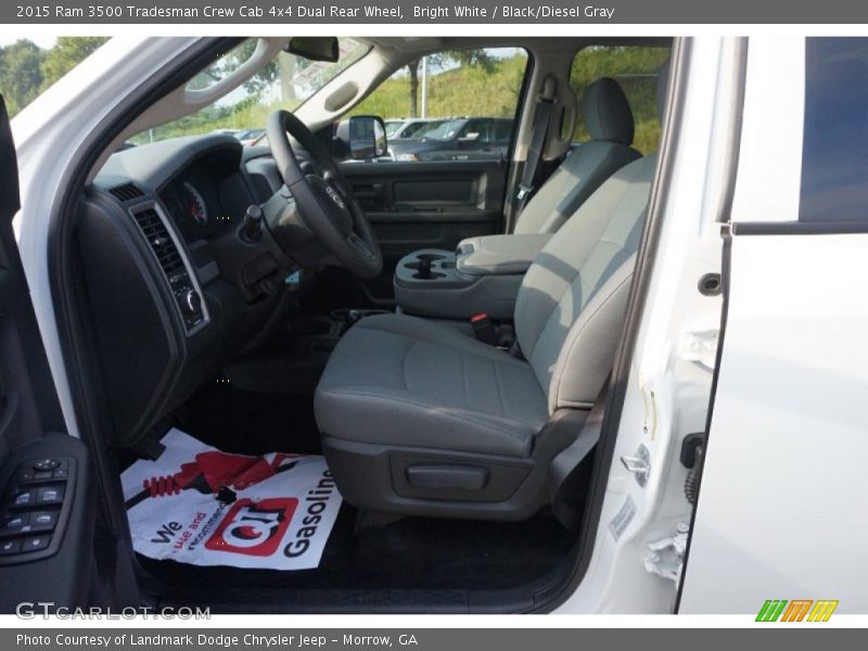 Bright White / Black/Diesel Gray 2015 Ram 3500 Tradesman Crew Cab 4x4 Dual Rear Wheel