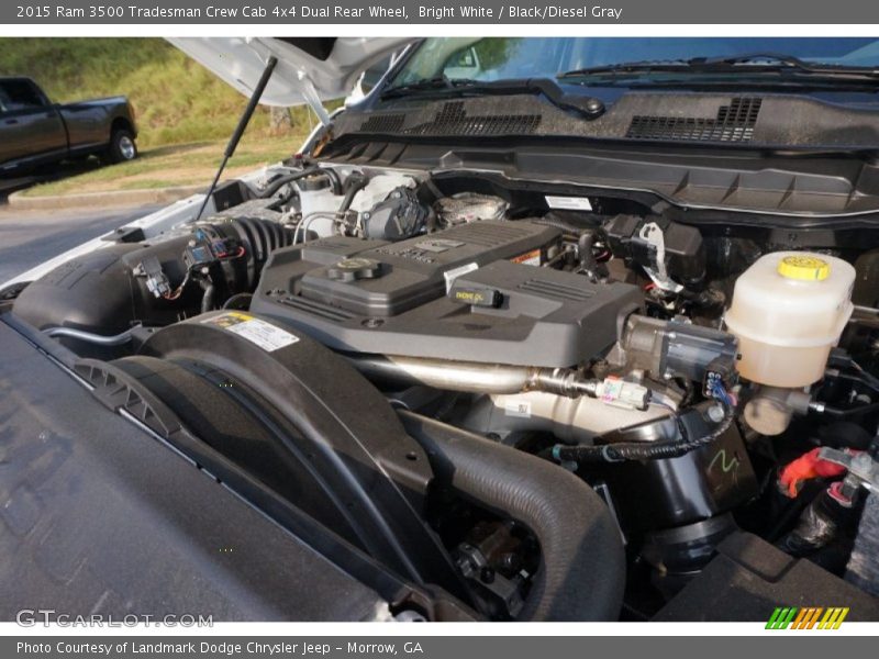 Bright White / Black/Diesel Gray 2015 Ram 3500 Tradesman Crew Cab 4x4 Dual Rear Wheel