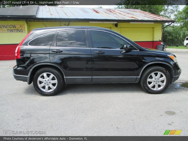 Nighthawk Black Pearl / Gray 2007 Honda CR-V EX-L