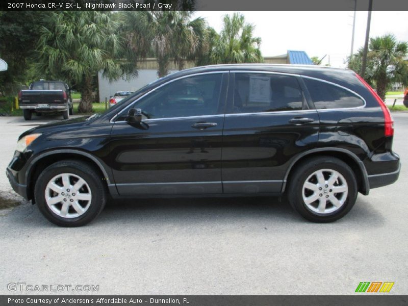 Nighthawk Black Pearl / Gray 2007 Honda CR-V EX-L