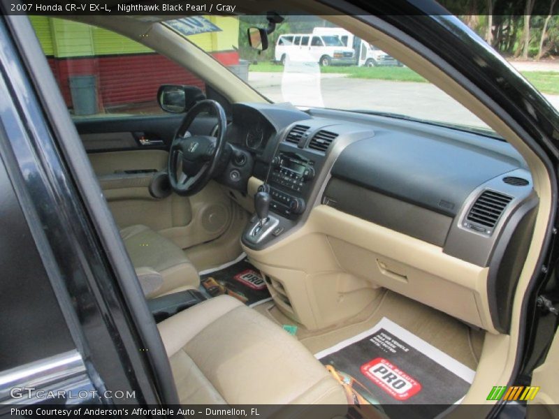 Nighthawk Black Pearl / Gray 2007 Honda CR-V EX-L