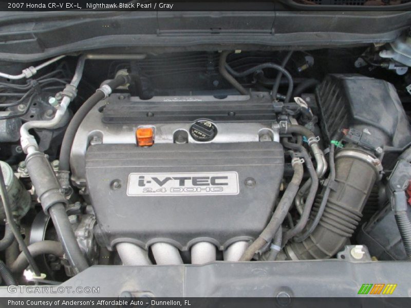 Nighthawk Black Pearl / Gray 2007 Honda CR-V EX-L