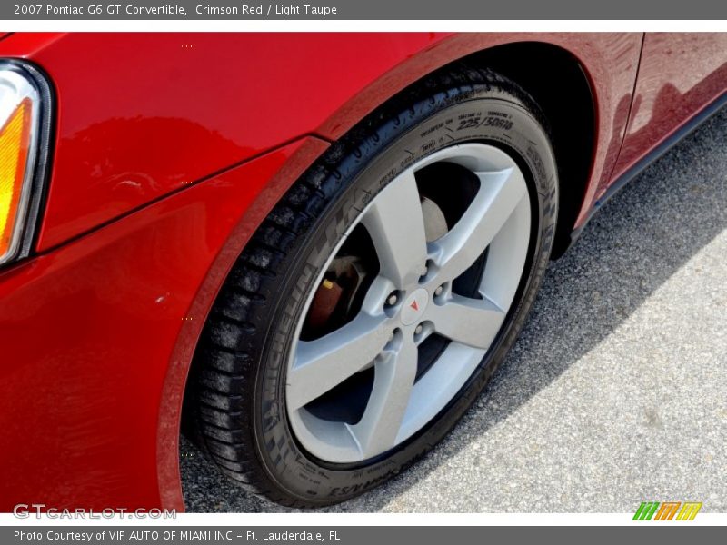 Crimson Red / Light Taupe 2007 Pontiac G6 GT Convertible