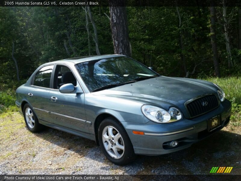 Celadon Green / Black 2005 Hyundai Sonata GLS V6