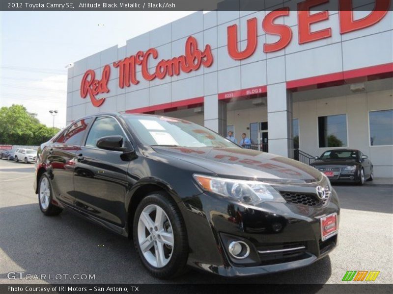 Attitude Black Metallic / Black/Ash 2012 Toyota Camry SE