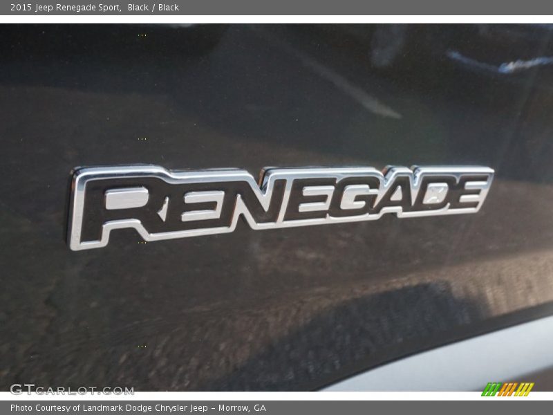 Black / Black 2015 Jeep Renegade Sport