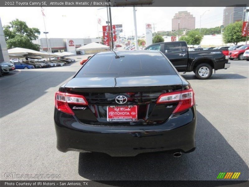 Attitude Black Metallic / Black/Ash 2012 Toyota Camry SE