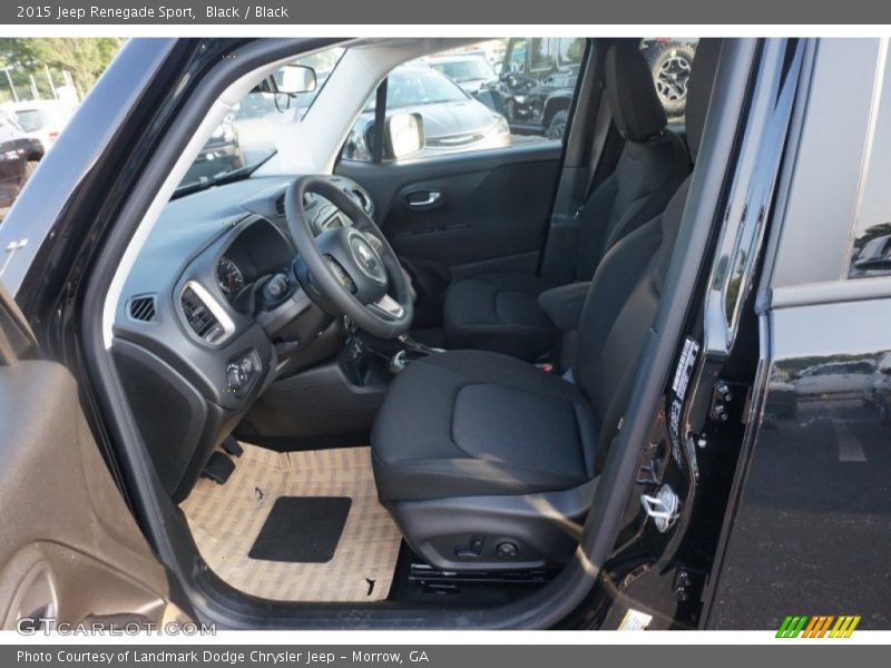 Black / Black 2015 Jeep Renegade Sport