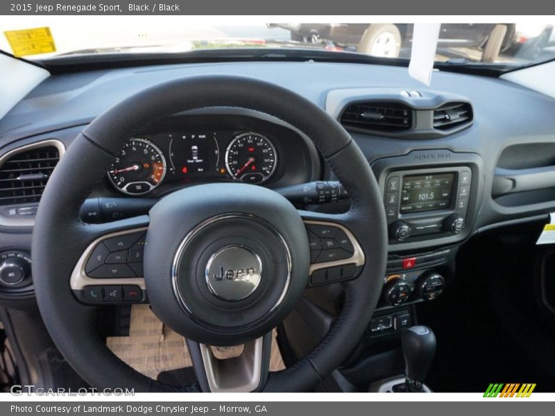 Black / Black 2015 Jeep Renegade Sport