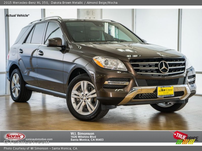 Dakota Brown Metallic / Almond Beige/Mocha 2015 Mercedes-Benz ML 350