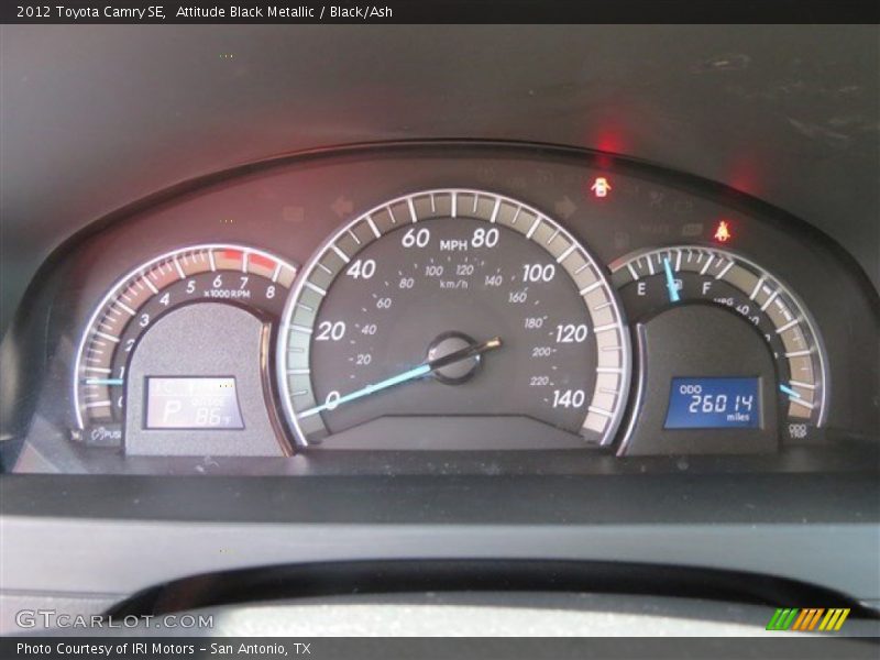 Attitude Black Metallic / Black/Ash 2012 Toyota Camry SE
