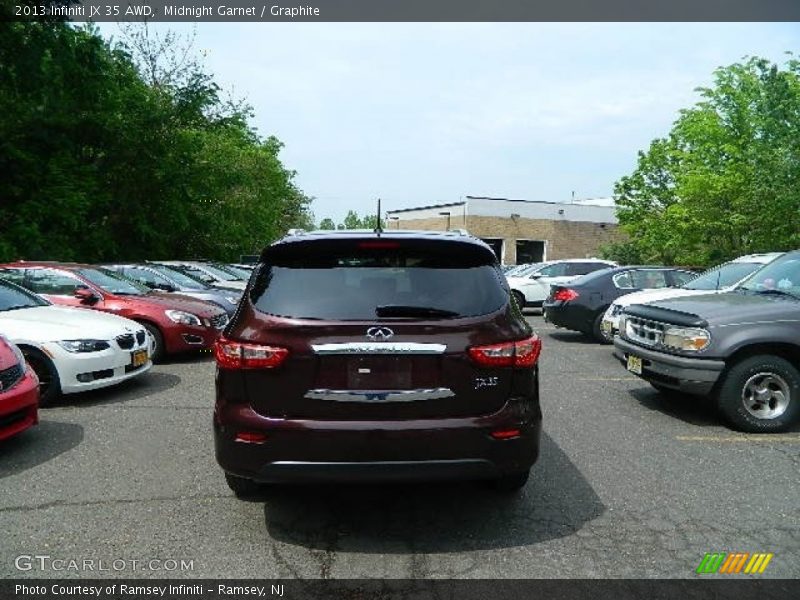 Midnight Garnet / Graphite 2013 Infiniti JX 35 AWD