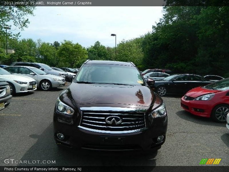 Midnight Garnet / Graphite 2013 Infiniti JX 35 AWD