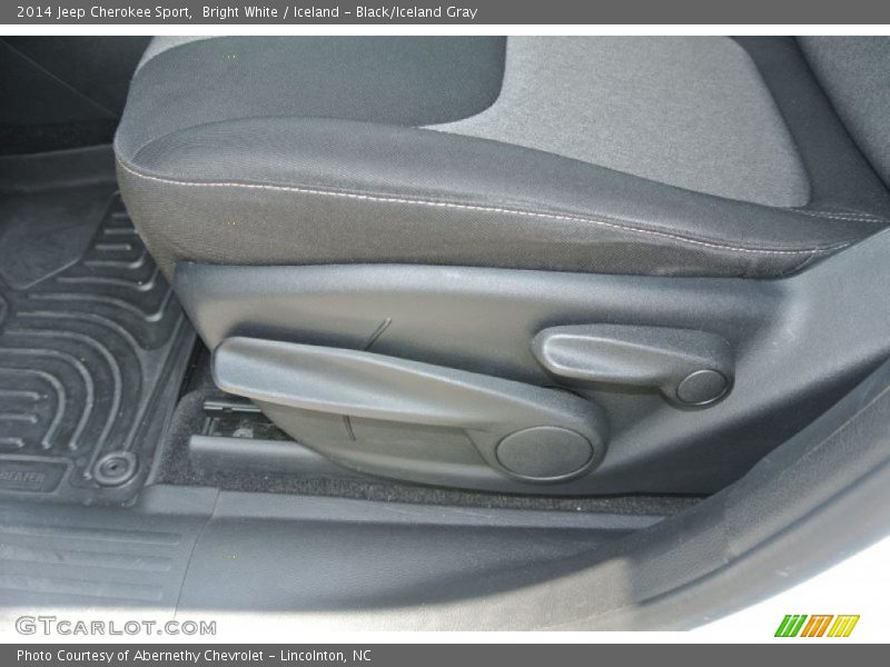 Bright White / Iceland - Black/Iceland Gray 2014 Jeep Cherokee Sport