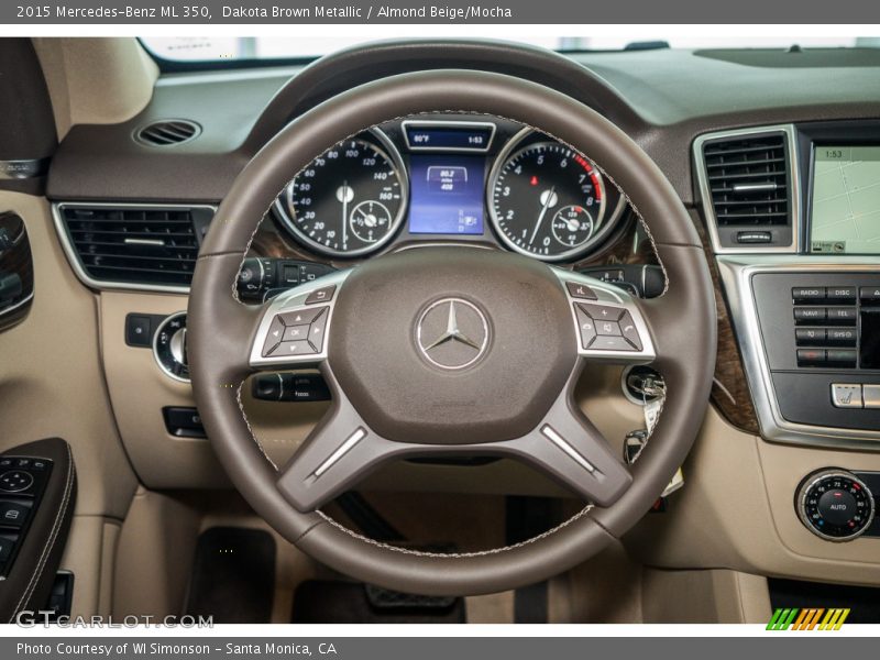 Dakota Brown Metallic / Almond Beige/Mocha 2015 Mercedes-Benz ML 350