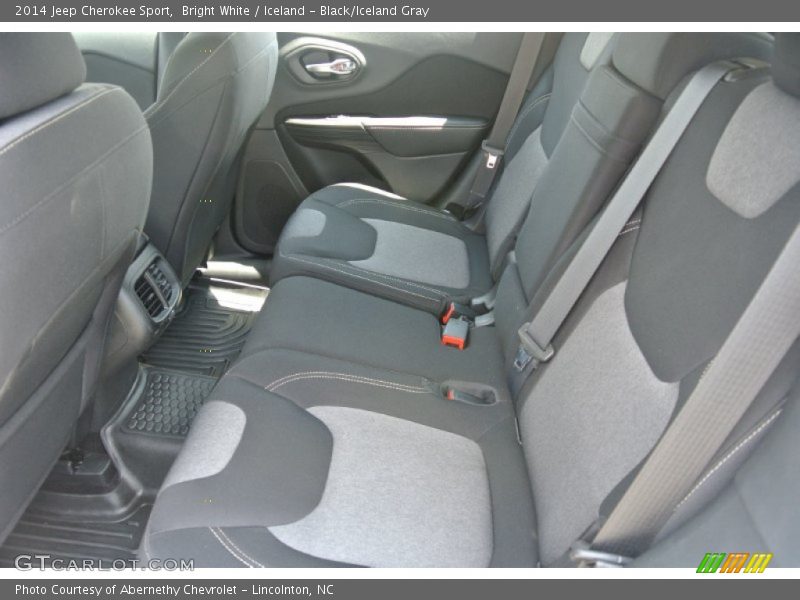 Bright White / Iceland - Black/Iceland Gray 2014 Jeep Cherokee Sport