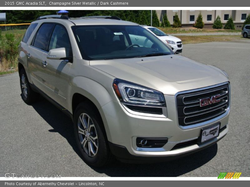 Champagne Silver Metallic / Dark Cashmere 2015 GMC Acadia SLT