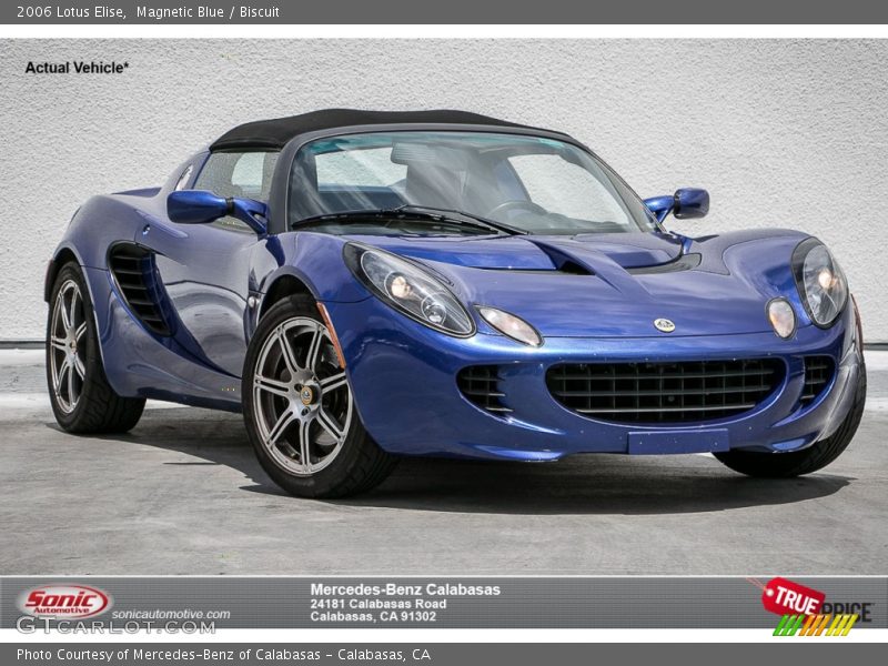 Magnetic Blue / Biscuit 2006 Lotus Elise